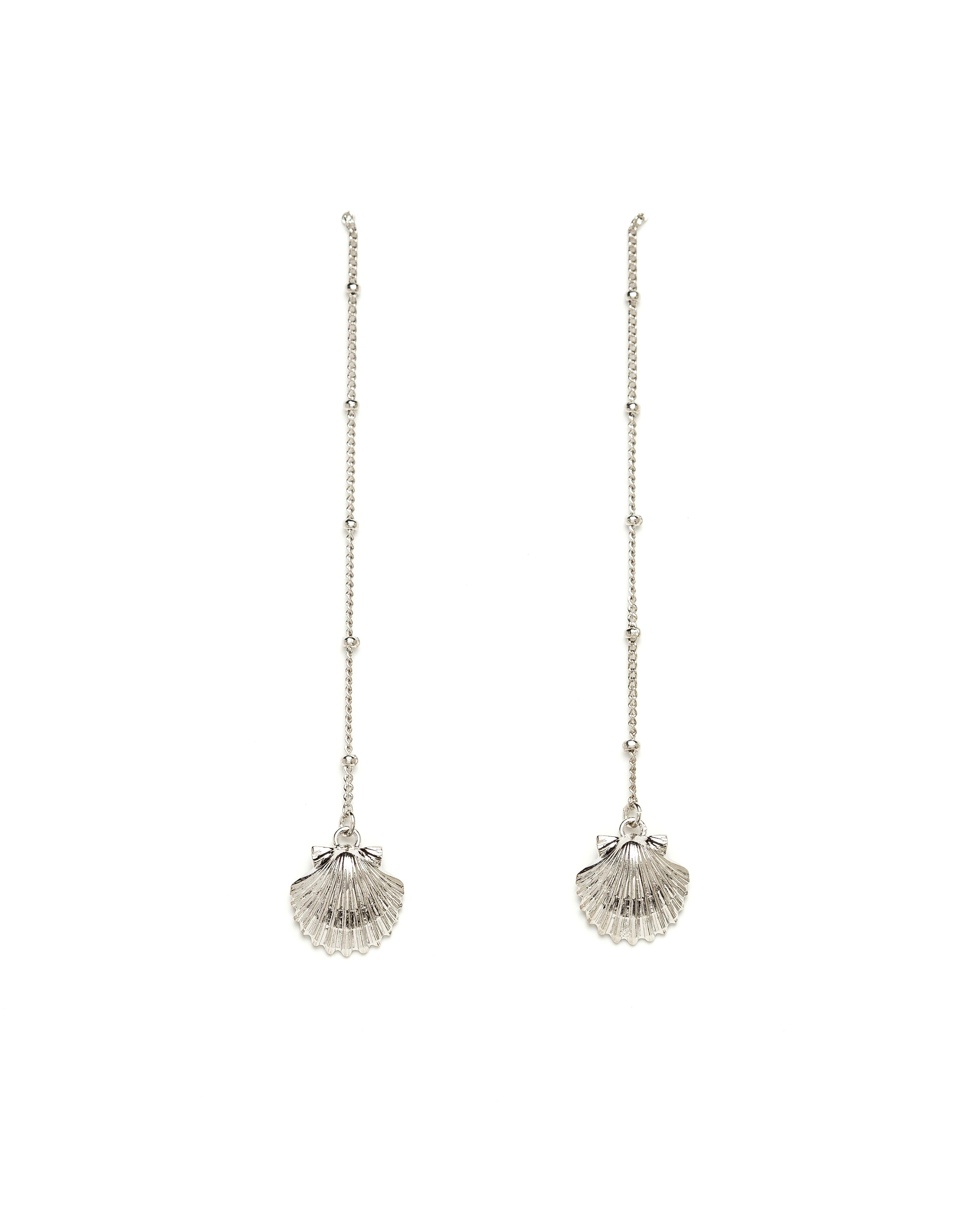 Boucles d'Oreilles Pendantes Nérée Argent Coquillages Boucles d'Oreilles Monsieur Simone