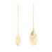 Boucles d'Oreilles Pendantes Zéphyr Or Feuilles Boucles d'Oreilles Monsieur Simone