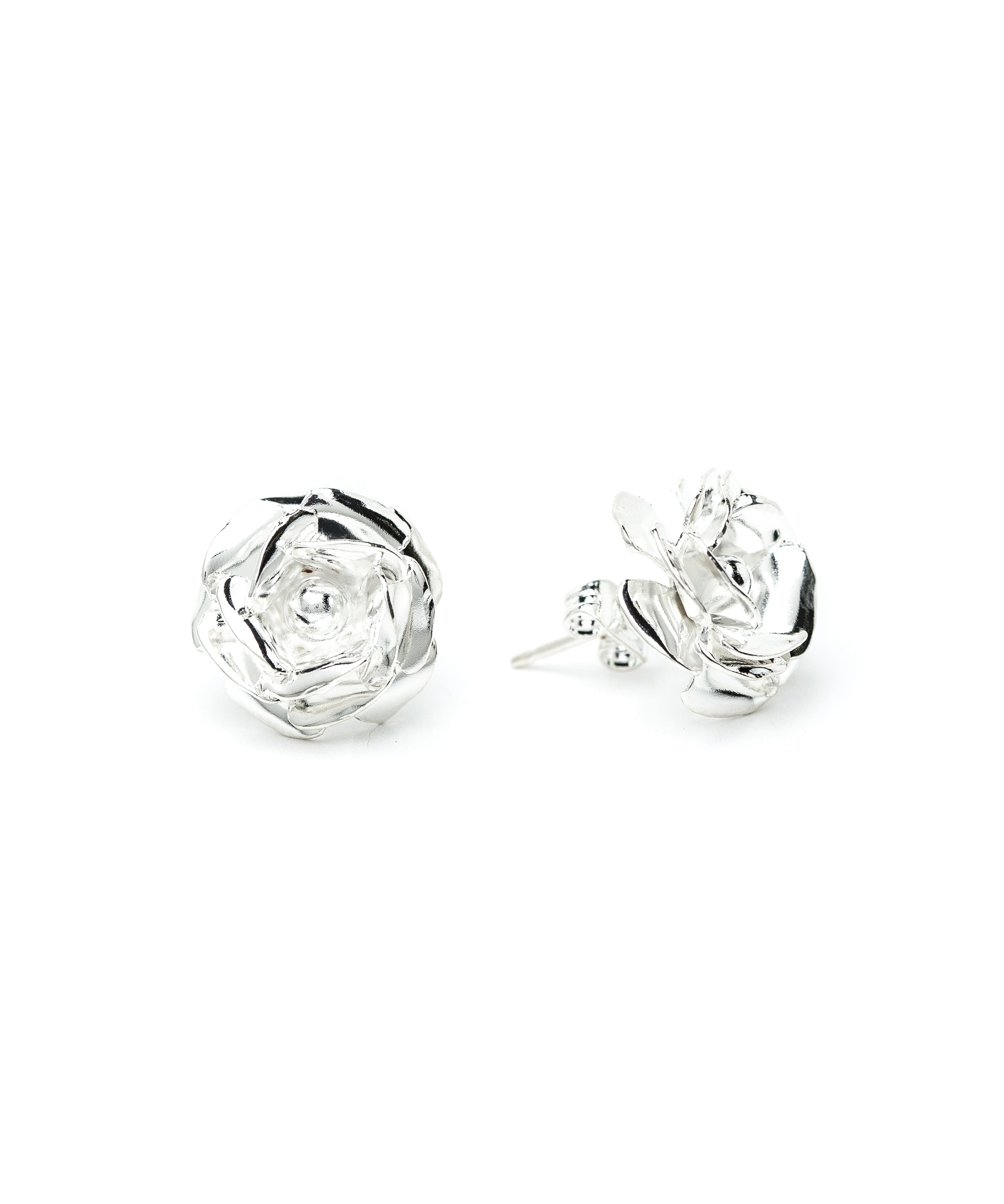 Boucles d'Oreilles Puces Aglaé Argent Fleurs Boucles d'Oreilles Monsieur Simone