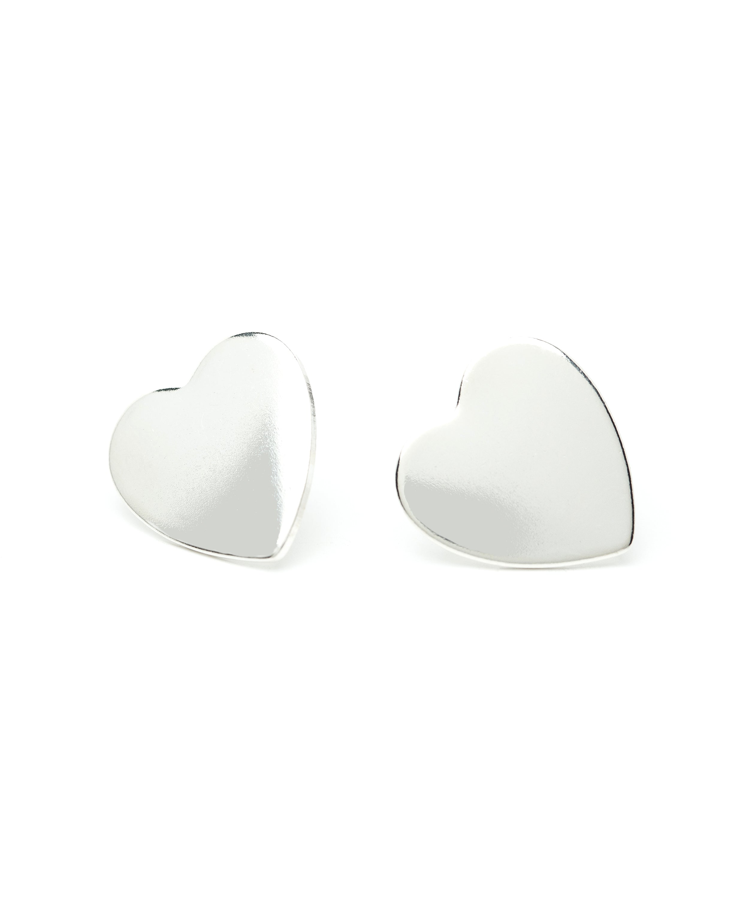 Boucles d'Oreilles Puces Aphrodite Argent Coeur Boucles d'Oreilles Monsieur Simone