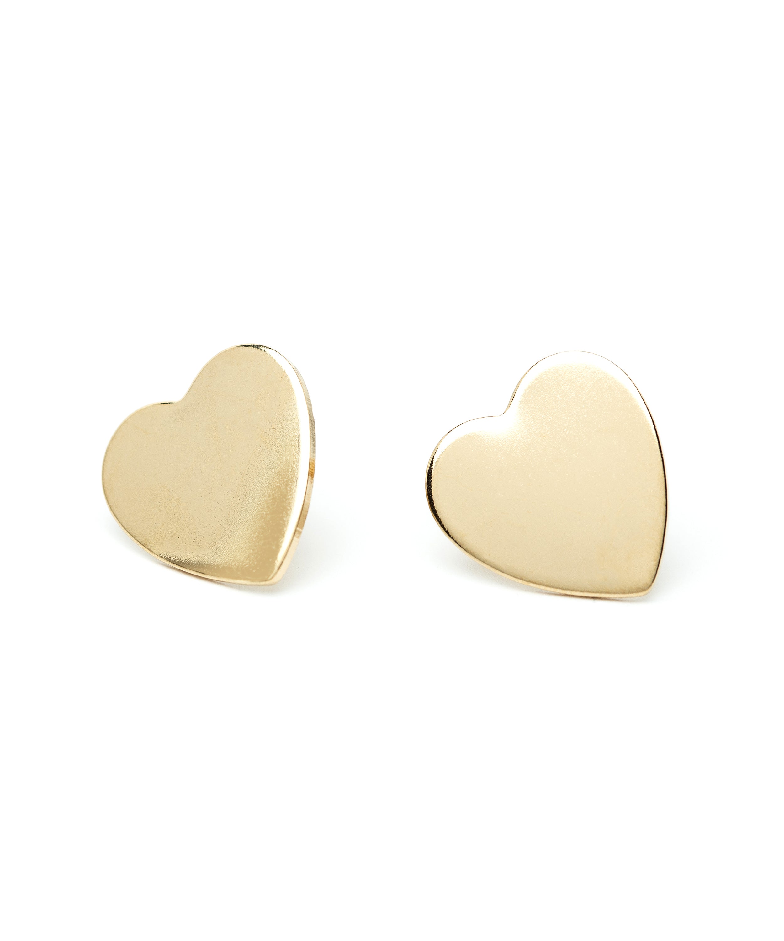 Boucles d'Oreilles Puces Aphrodite Or Coeur Boucles d'Oreilles Monsieur Simone