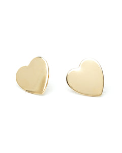 Boucles d'Oreilles Puces Aphrodite Or Coeur Boucles d'Oreilles Monsieur Simone