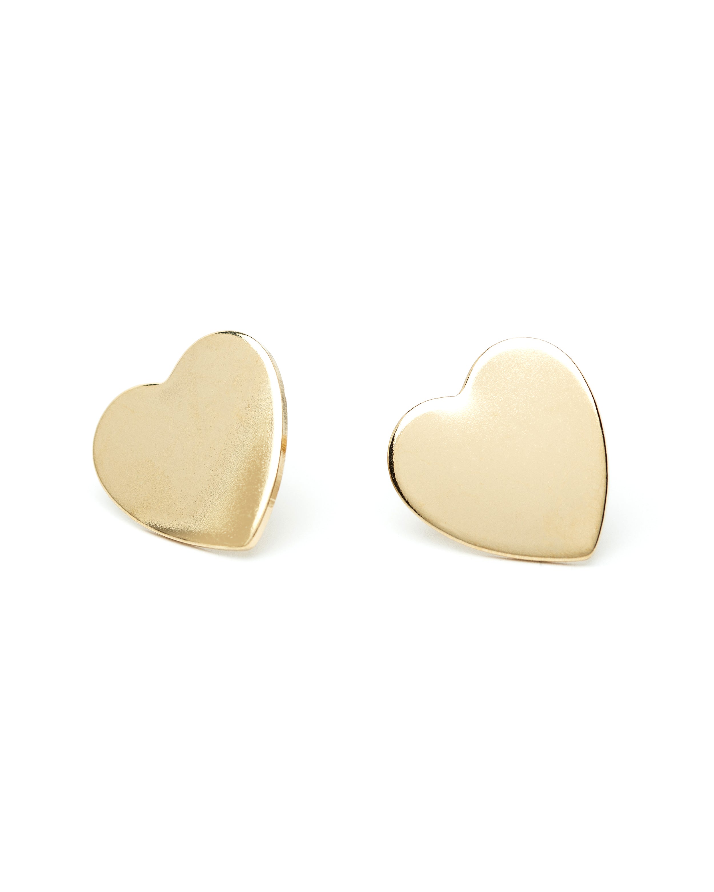 Boucles d'Oreilles Puces Aphrodite Or Coeur Boucles d'Oreilles Monsieur Simone