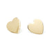 Boucles d'Oreilles Puces Aphrodite Or Coeur Boucles d'Oreilles Monsieur Simone