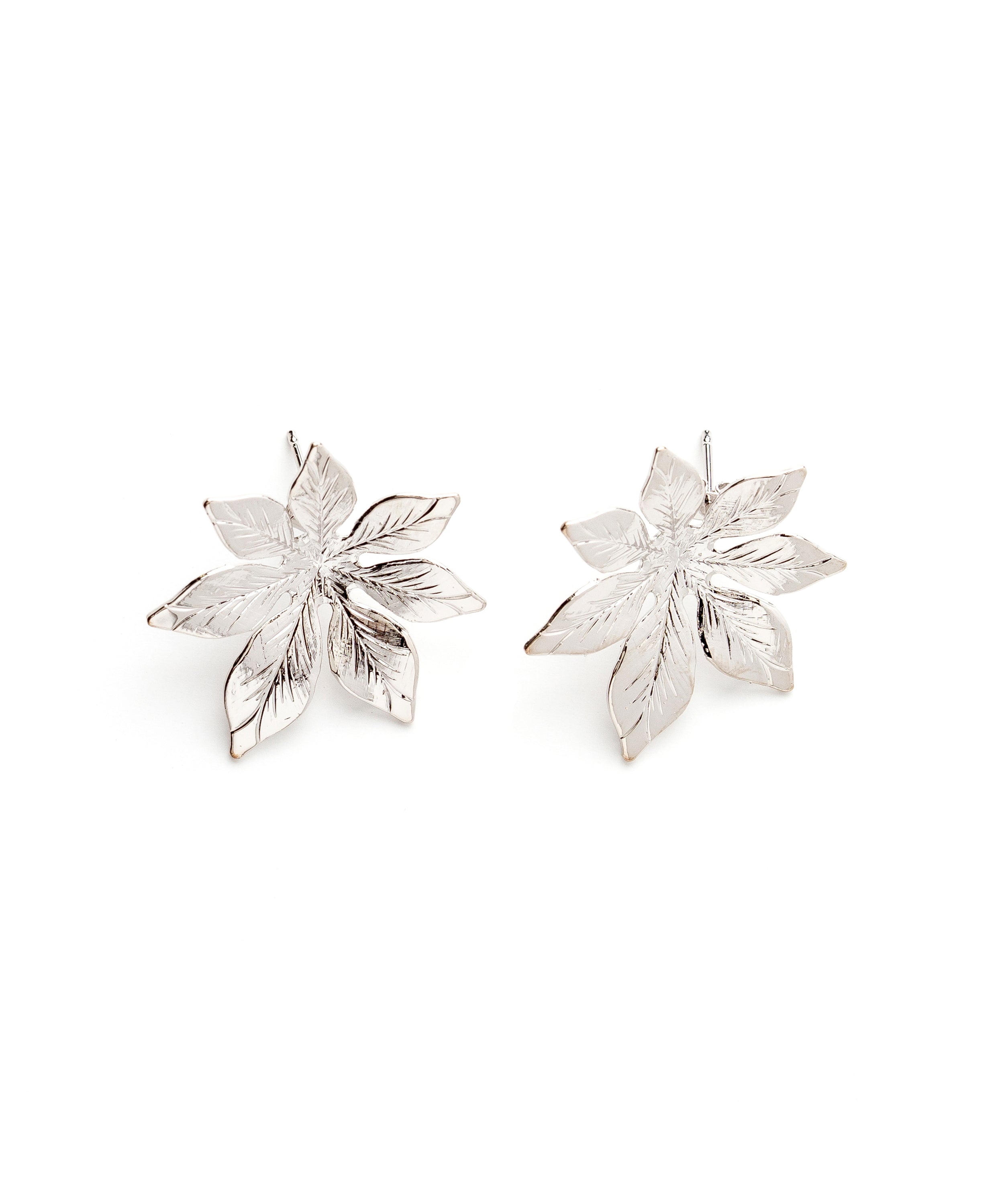 Boucles d'Oreilles Puces Chloris Argent Fleurs Boucles d'Oreilles Monsieur Simone
