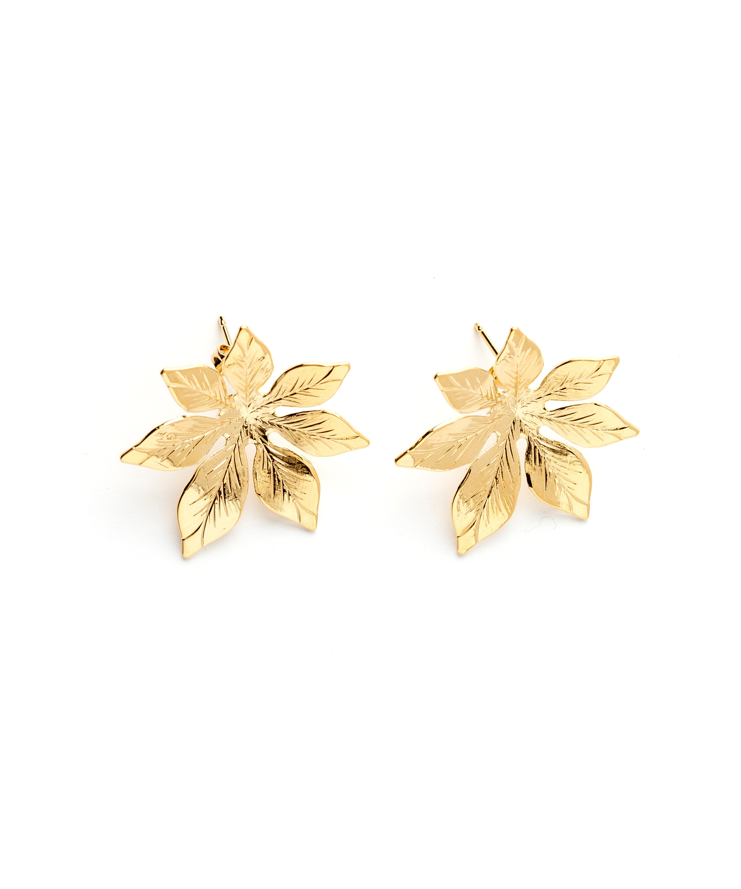 Boucles d'Oreilles Puces Chloris Or Fleurs Boucles d'Oreilles Monsieur Simone