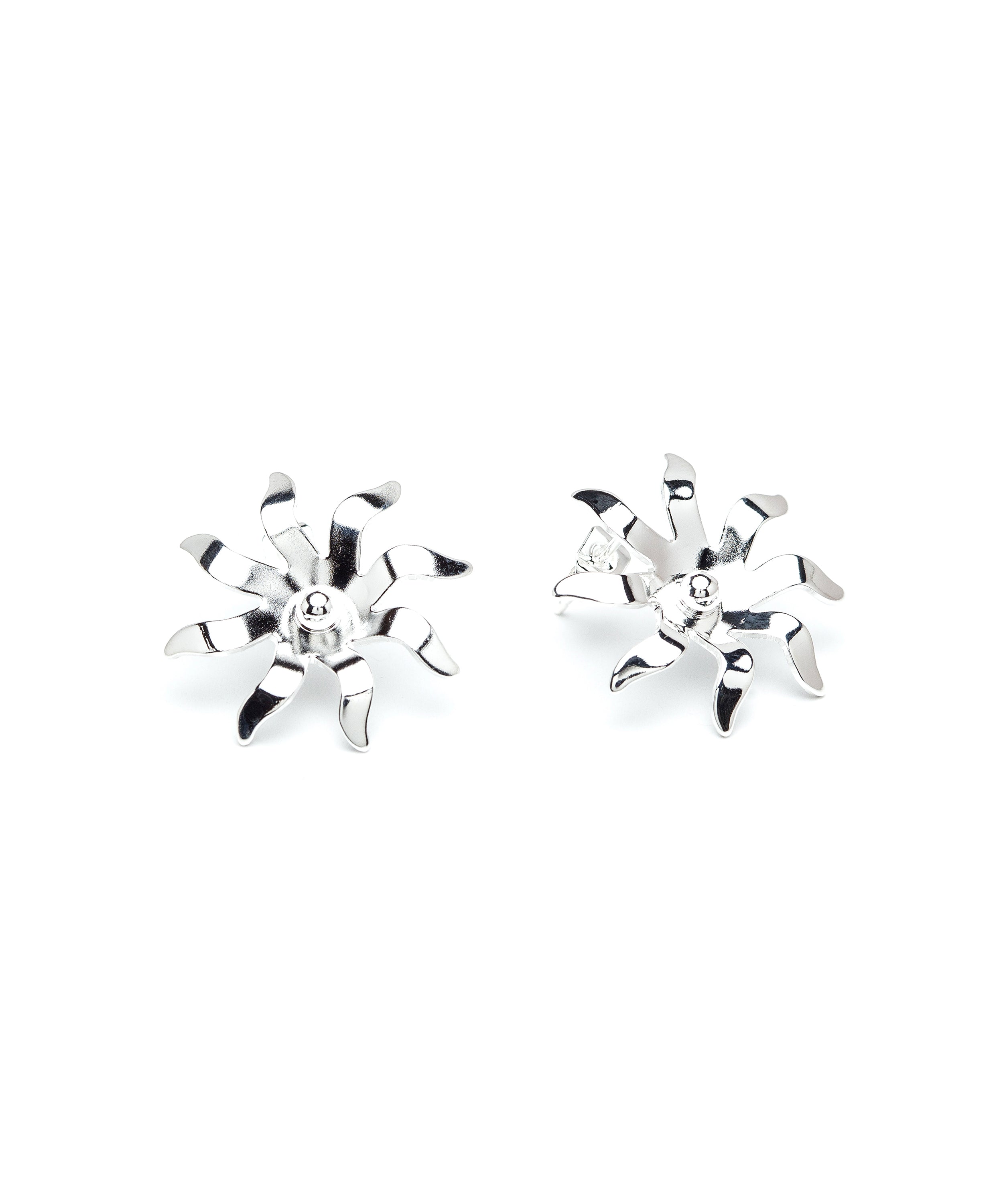 Boucles d'Oreilles Puces Éos Argent Soleils Boucles d'Oreilles Monsieur Simone