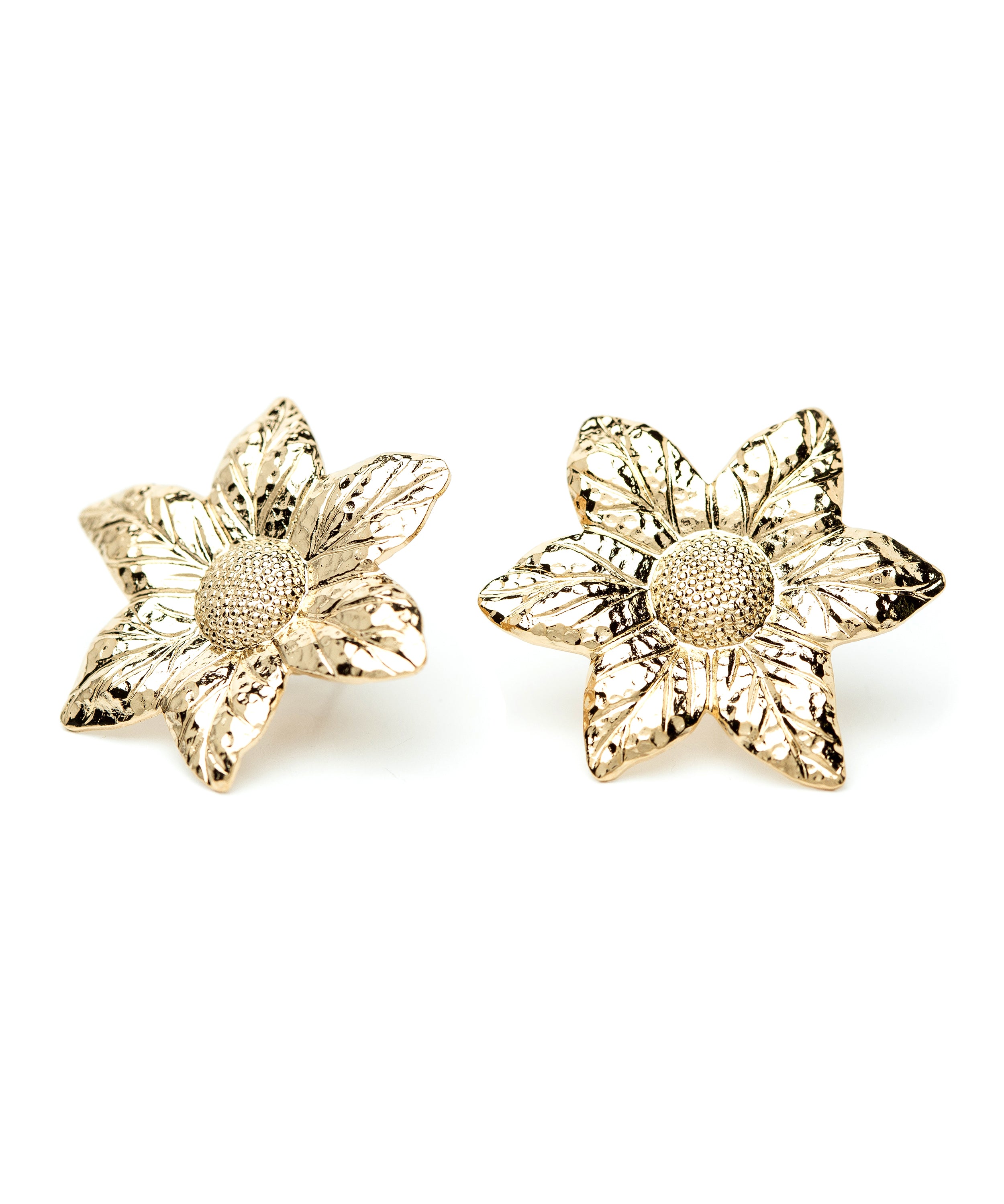 Boucles d'Oreilles Puces Hespéris Or Fleurs Boucles d'Oreilles Monsieur Simone