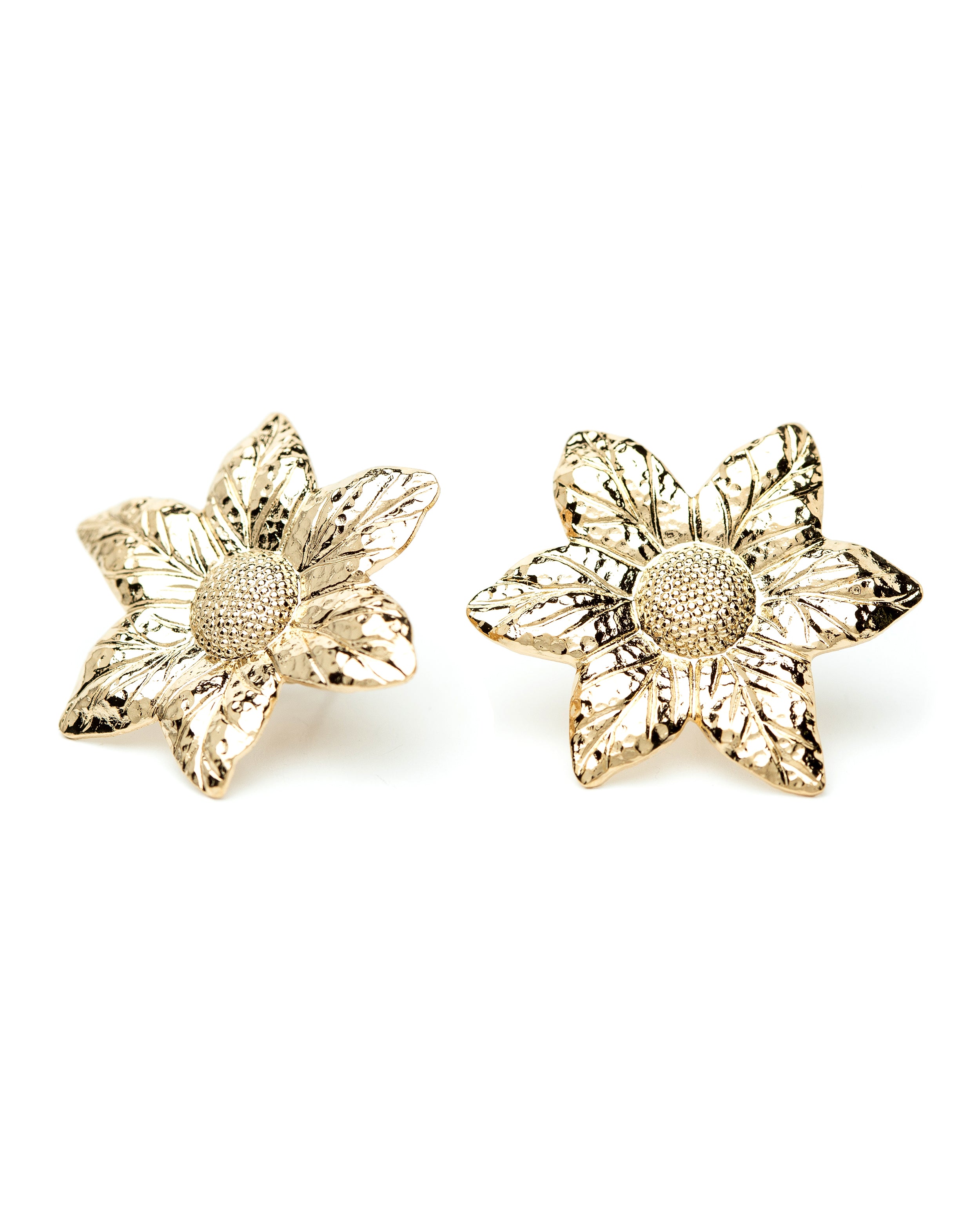Boucles d'Oreilles Puces Hespéris Or Fleurs Boucles d'Oreilles Monsieur Simone