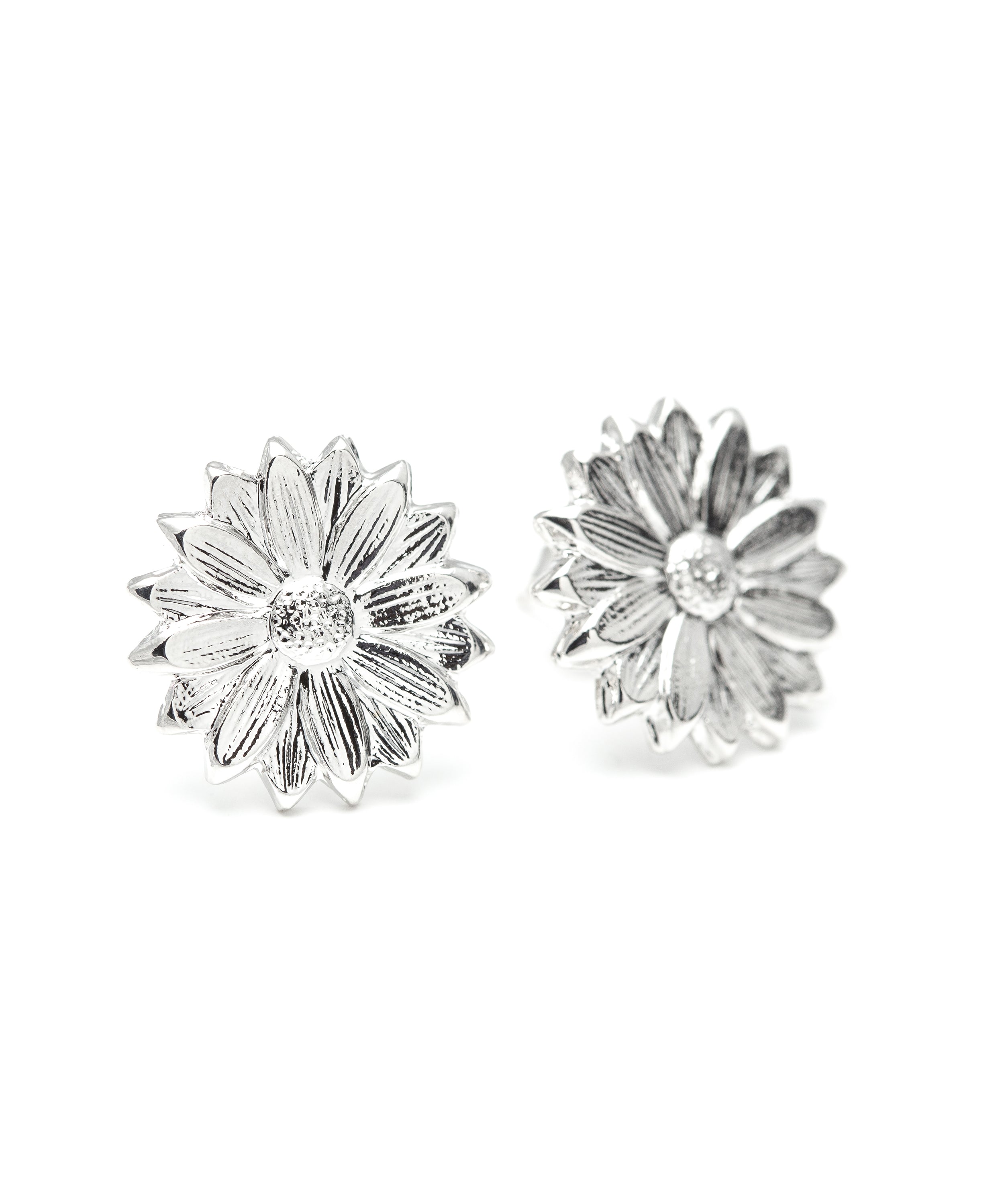 Boucles d'Oreilles Puces Maïa Argent Fleurs Boucles d'Oreilles Monsieur Simone