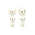 Boucles d'Oreilles Puces Pendantes Nélya Argent Perles Boucles d'Oreilles Monsieur Simone