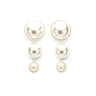 Boucles d'Oreilles Puces Pendantes Nélya Argent Perles Boucles d'Oreilles Monsieur Simone
