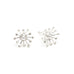 Boucles d'Oreilles Puces Rhéa Argent Flocons Boucles d'Oreilles Monsieur Simone