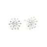 Boucles d'Oreilles Puces Rhéa Argent Flocons Boucles d'Oreilles Monsieur Simone