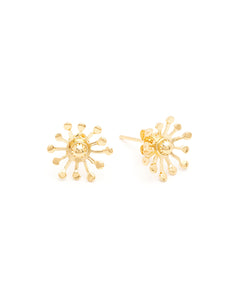 Boucles d'Oreilles Puces Rhéa Or Flocons Boucles d'Oreilles Monsieur Simone