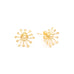 Boucles d'Oreilles Puces Rhéa Or Flocons Boucles d'Oreilles Monsieur Simone
