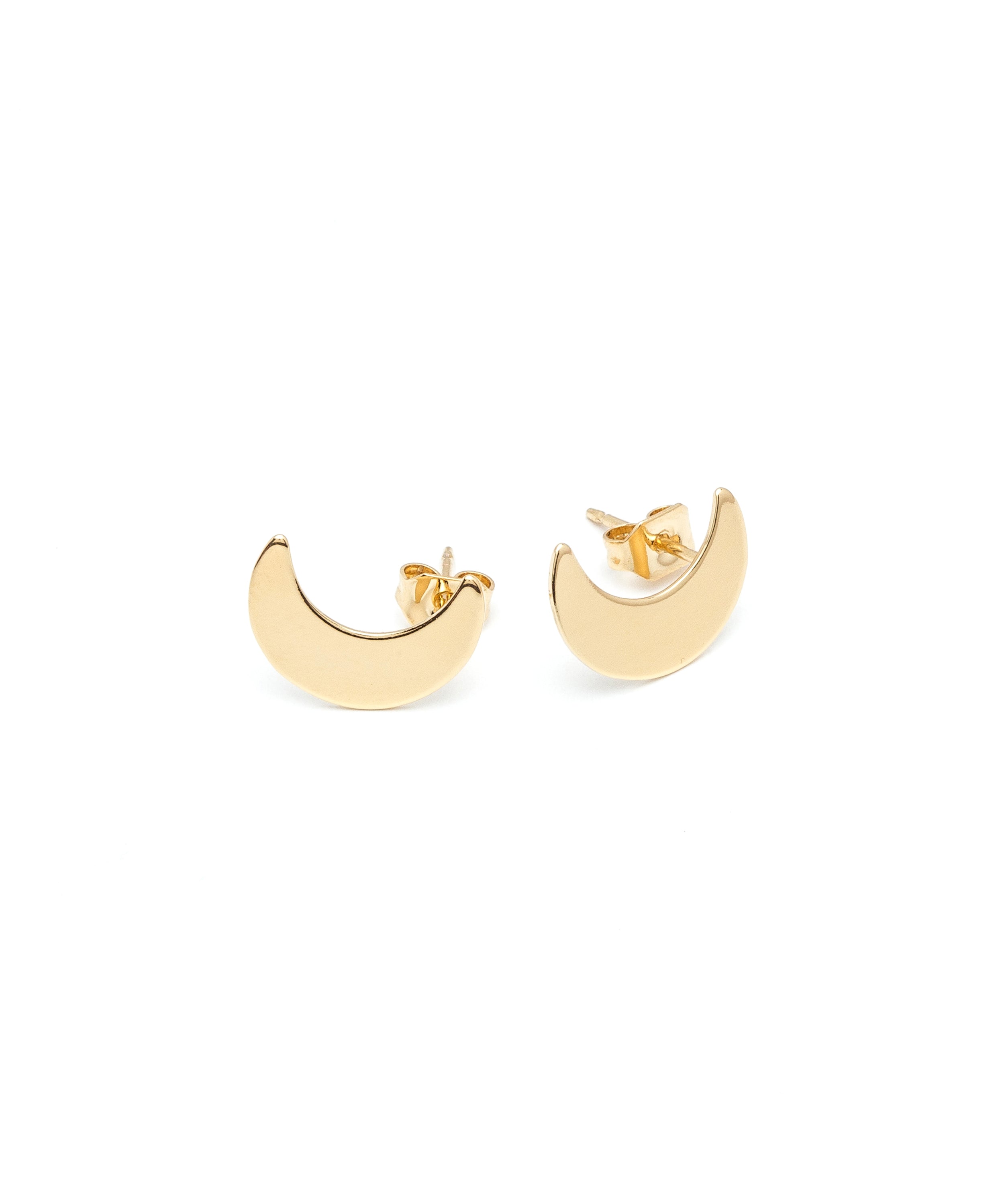 Boucles d'Oreilles Puces Séléné Or Lunes Boucles d'Oreilles Monsieur Simone