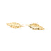 Boucles d'Oreilles Puces Thalie Or Feuilles Boucles d'Oreilles Monsieur Simone