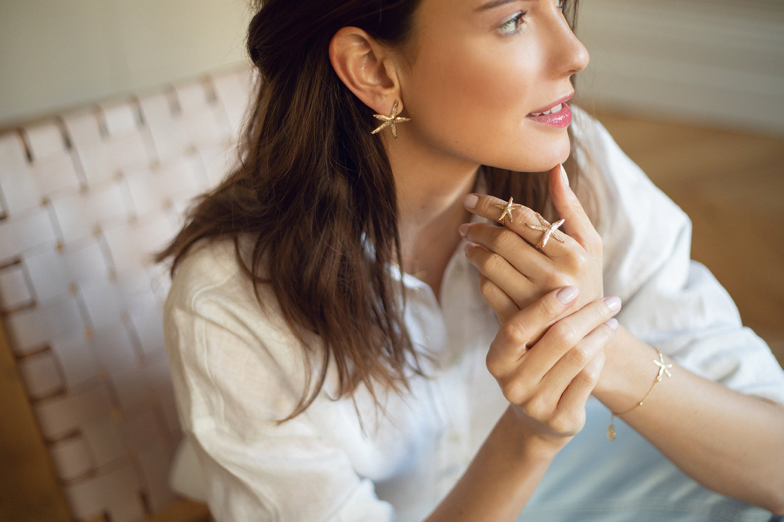 Bracelet Cléia Or Étoile Bracelets Monsieur Simone