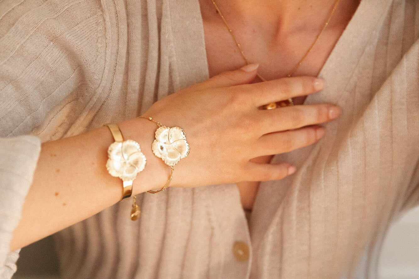 Bracelet Hélios Or Fleur Bracelets Monsieur Simone