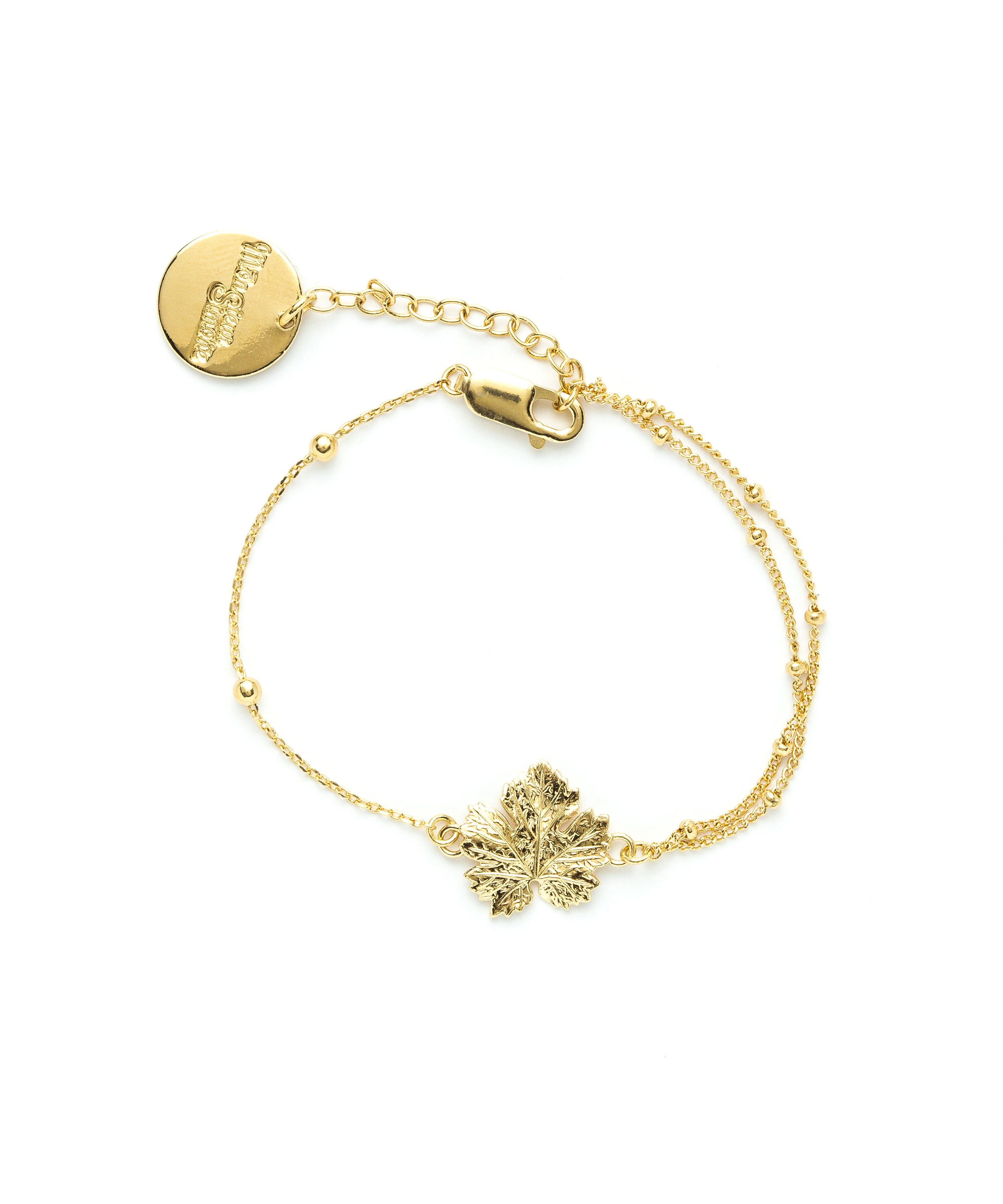 Bracelet Héra Or Feuille Bracelets Monsieur Simone