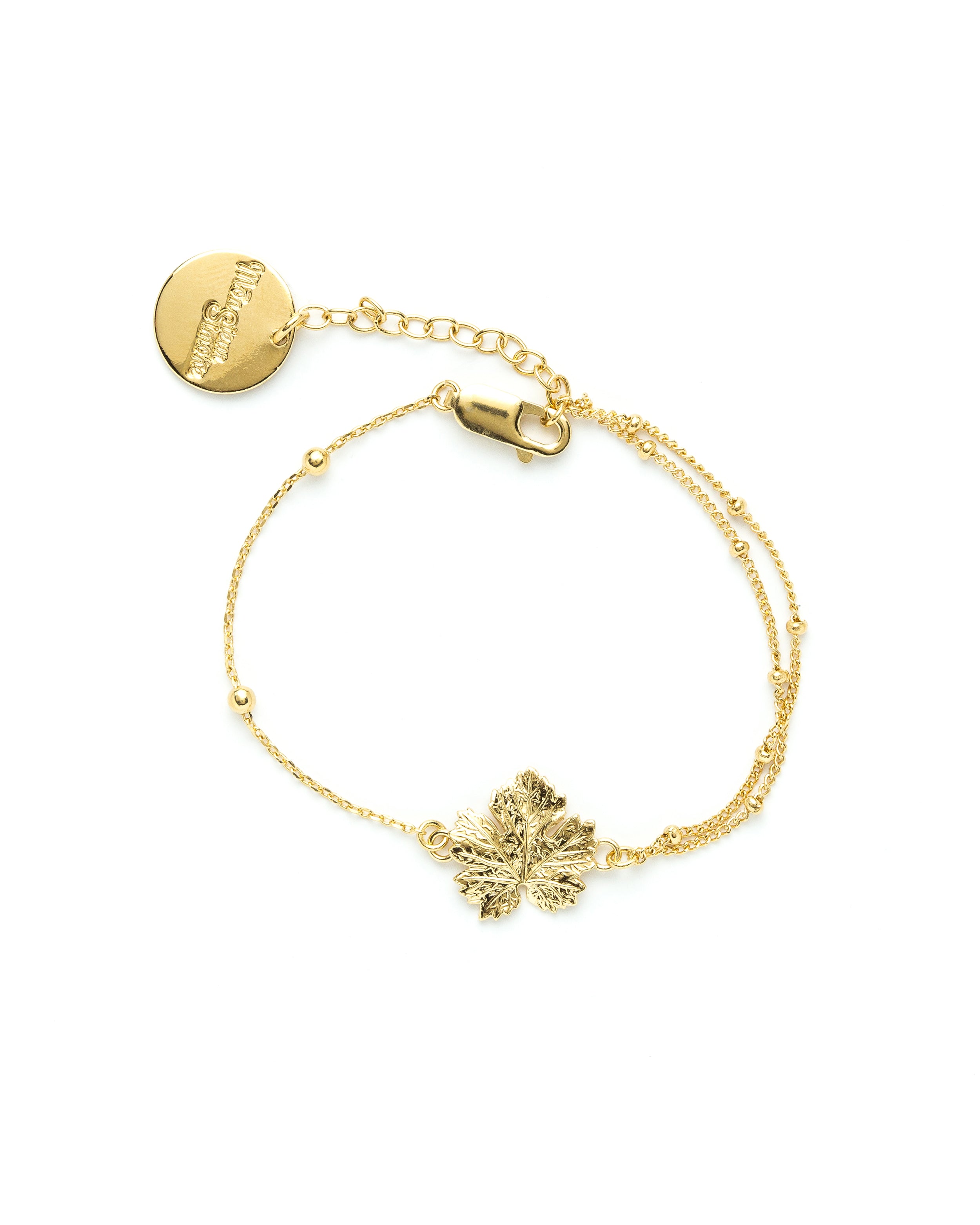 Bracelet Héra Or Feuille Bracelets Monsieur Simone