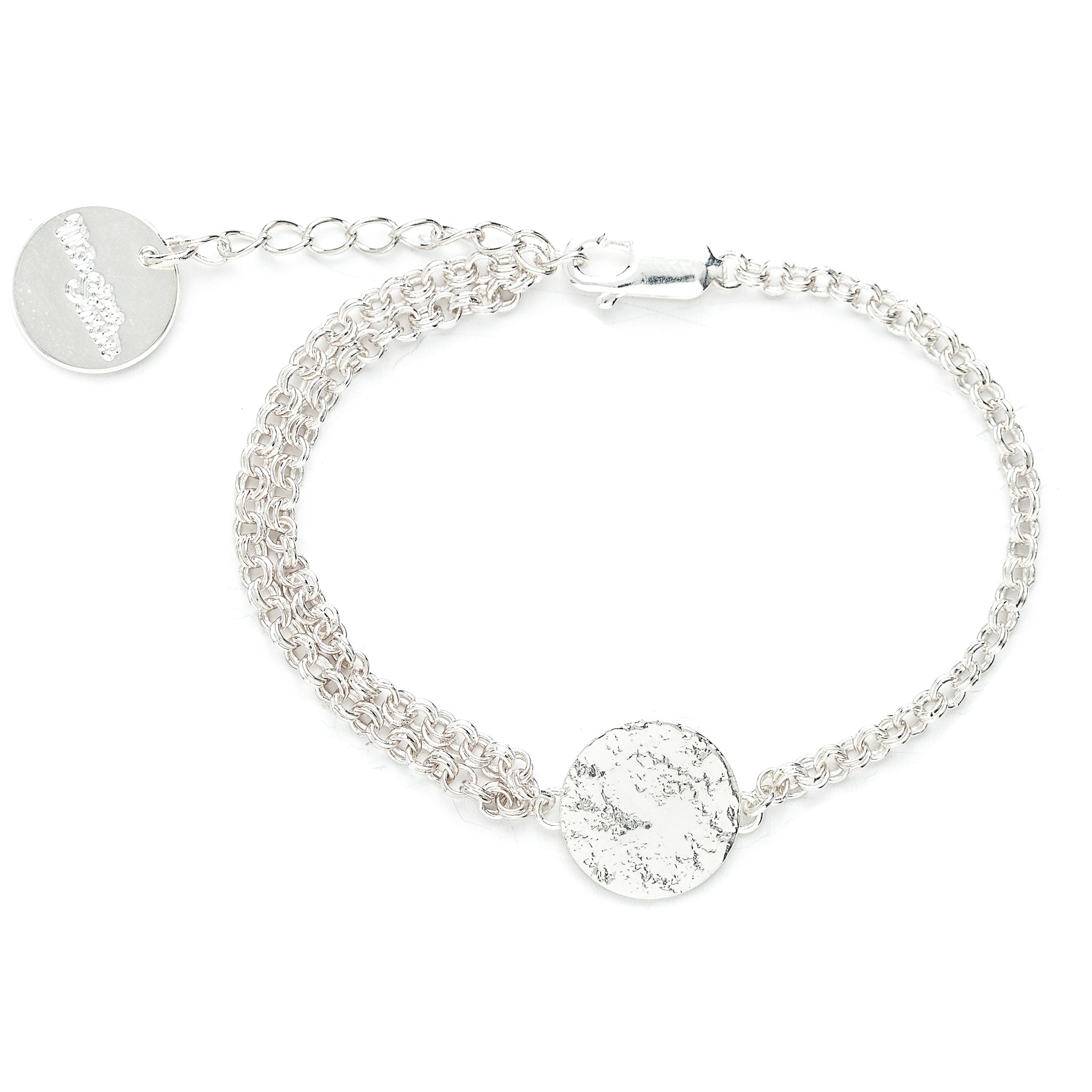 Bracelet Hestia Argent Rond Martelé Bracelets Monsieur Simone