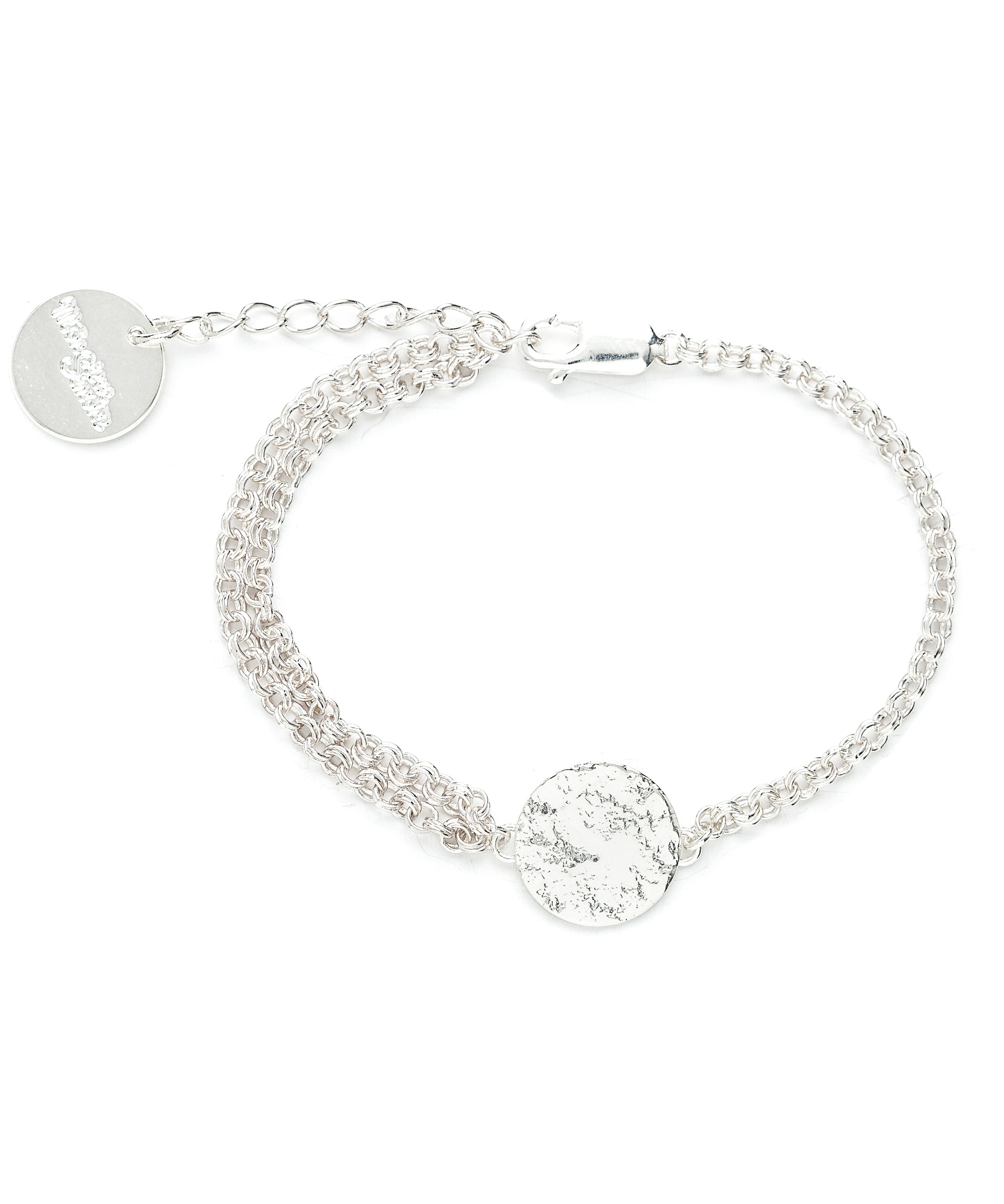 Bracelet Hestia Argent Rond Martelé Bracelets Monsieur Simone