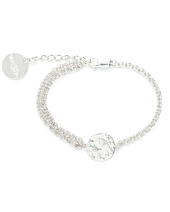 Bracelet Hestia Argent Rond Martelé Bracelets Monsieur Simone