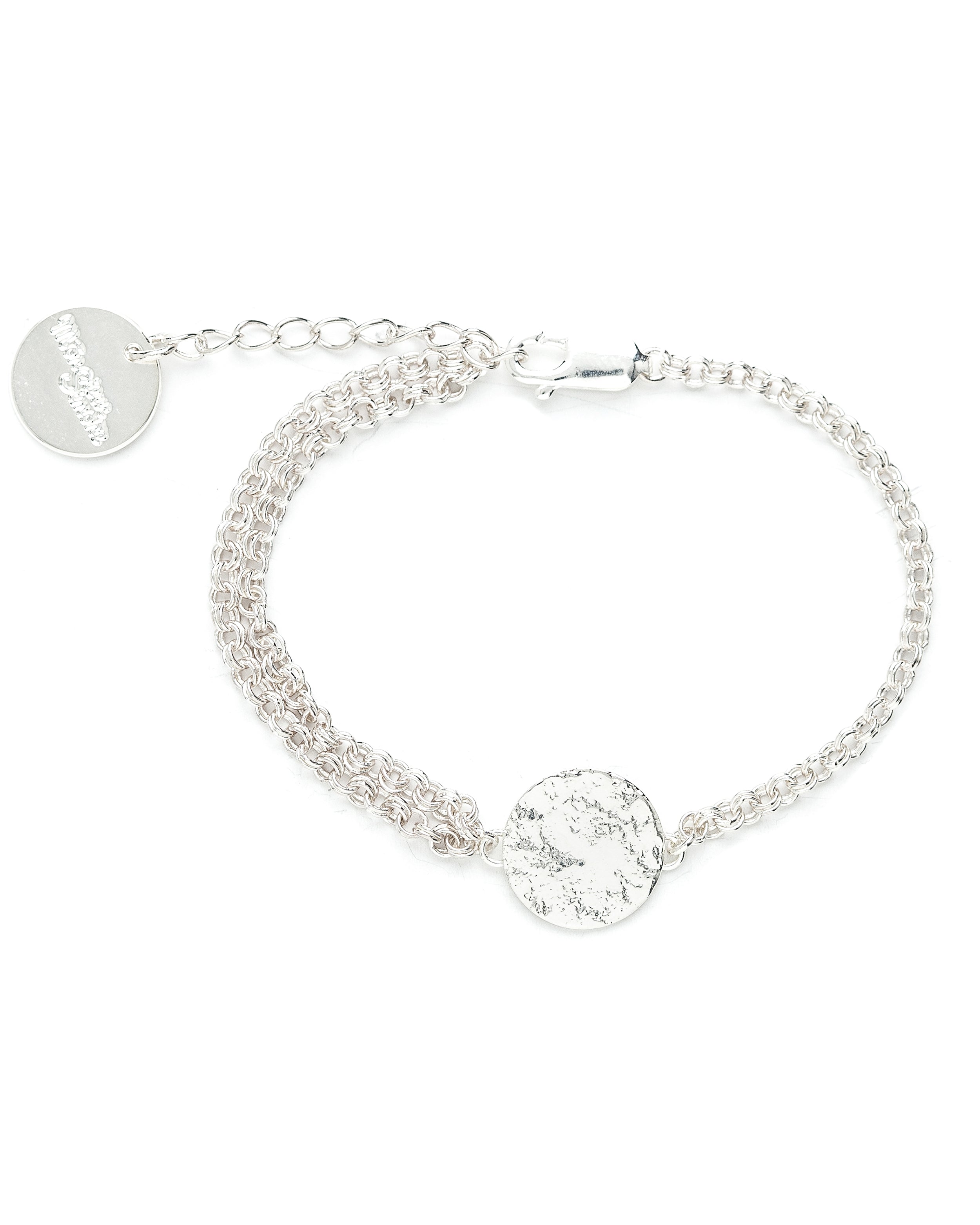 Bracelet Hestia Argent Rond Martelé Bracelets Monsieur Simone