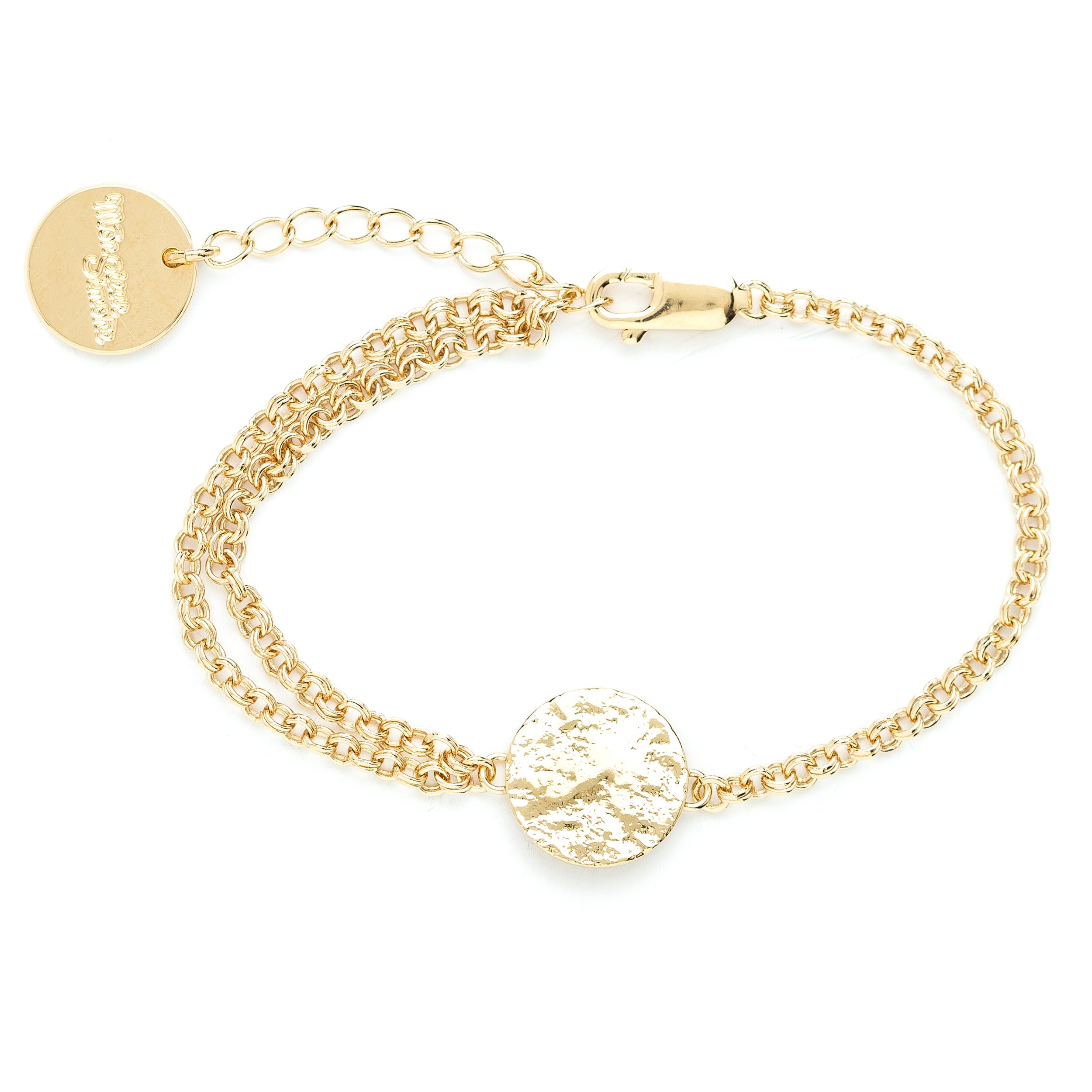 Bracelet Hestia Or Rond Martelé Bracelets Monsieur Simone