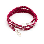Bracelet Max Argent Bordeaux Tressé Bracelets Monsieur Simone