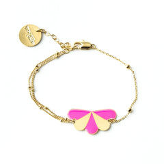 Bracelet Milo Or Rose Paon Rayures Bracelets Monsieur Simone