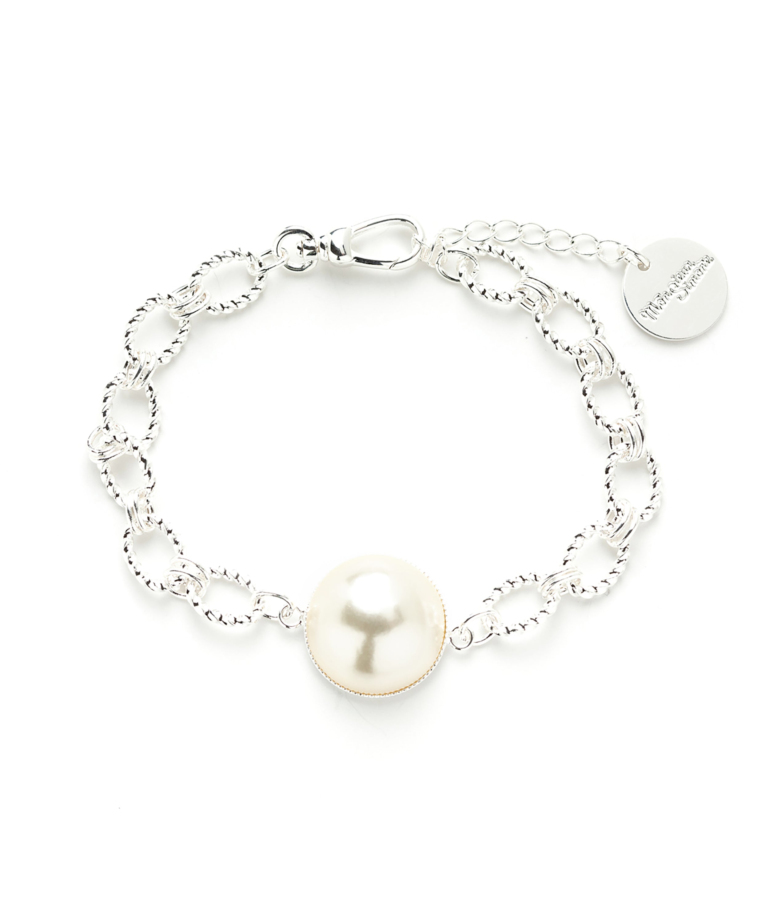 Bracelet Nélya Argent Perle Bracelets Monsieur Simone