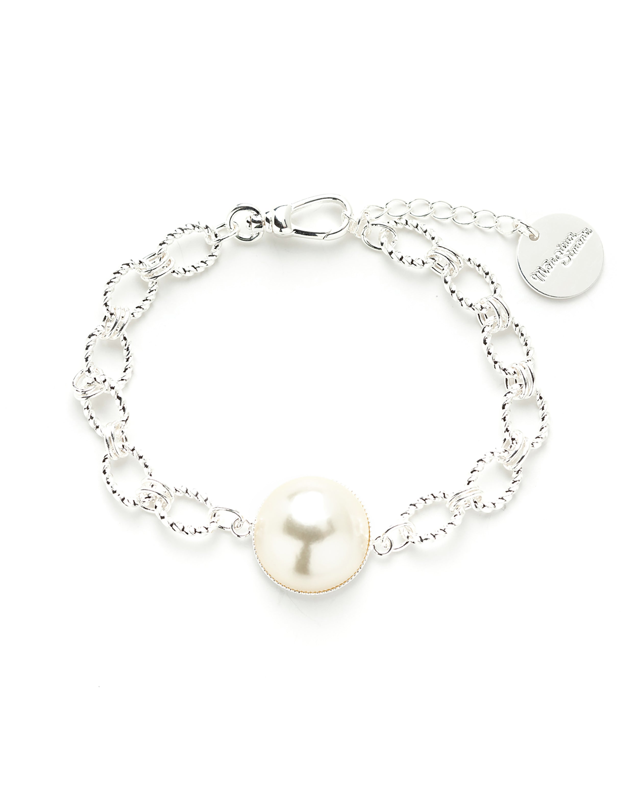 Bracelet Nélya Argent Perle Bracelets Monsieur Simone