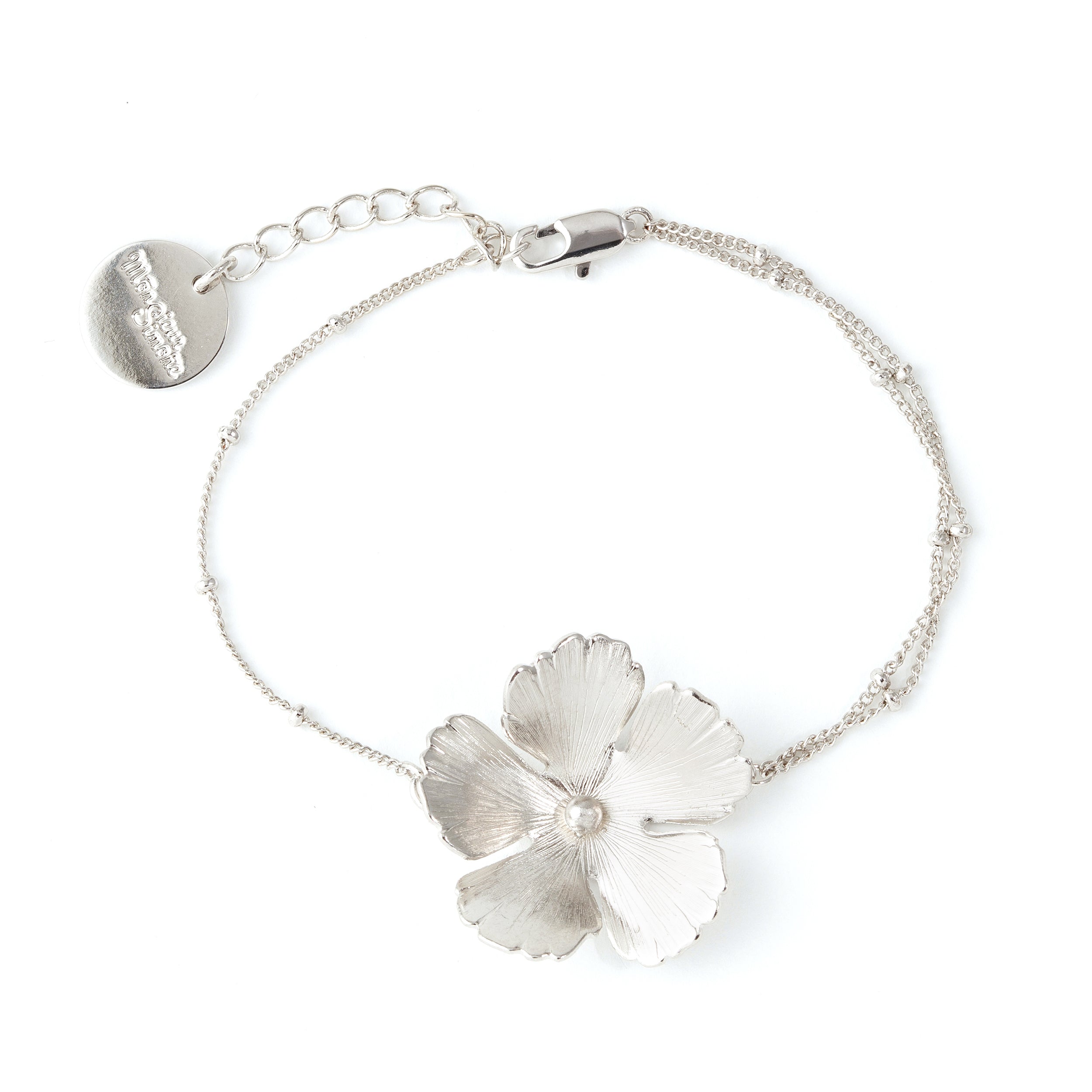 Bracelet Orphée Argent Fleur Bracelets Monsieur Simone