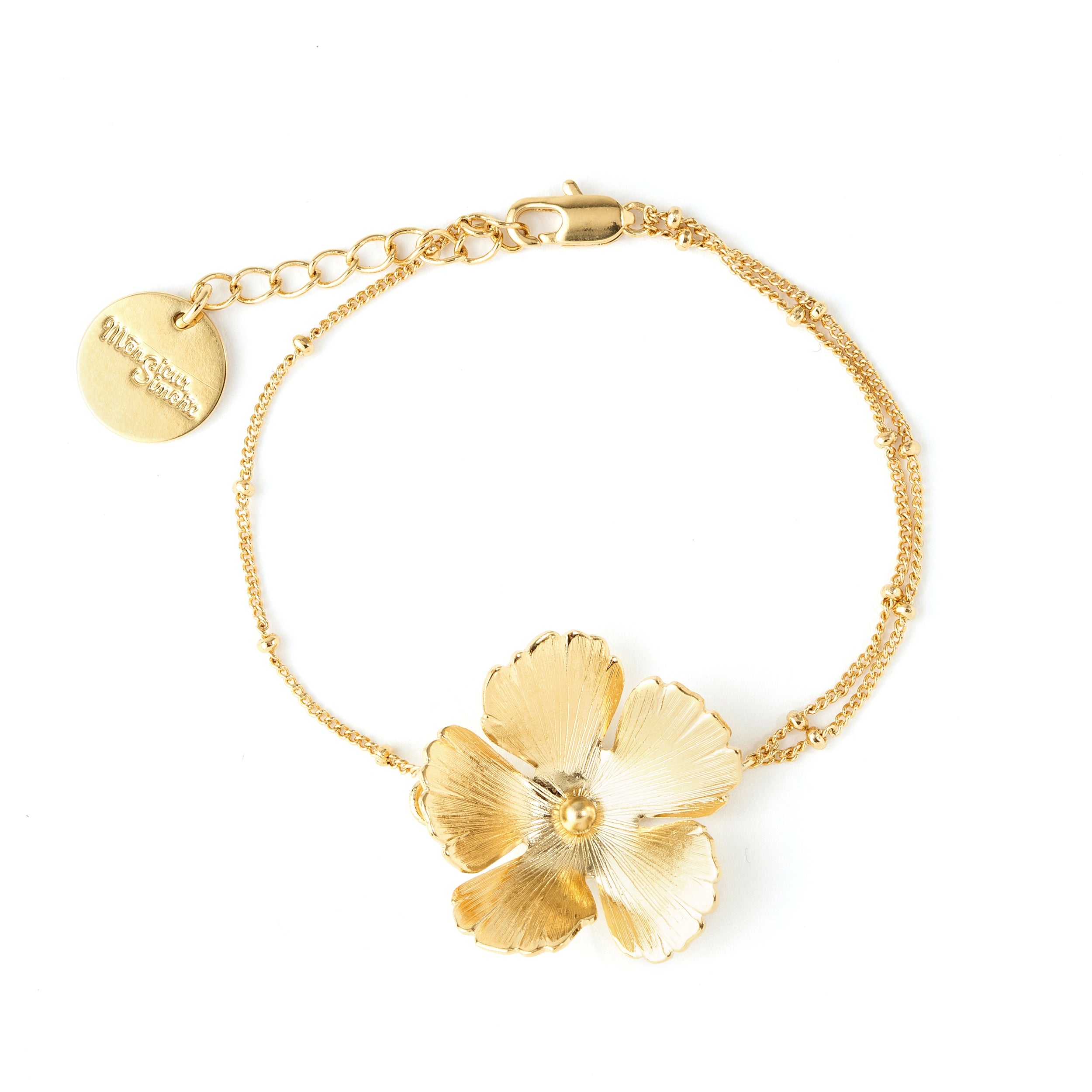 Bracelet Orphée Or Fleur Bracelets Monsieur Simone