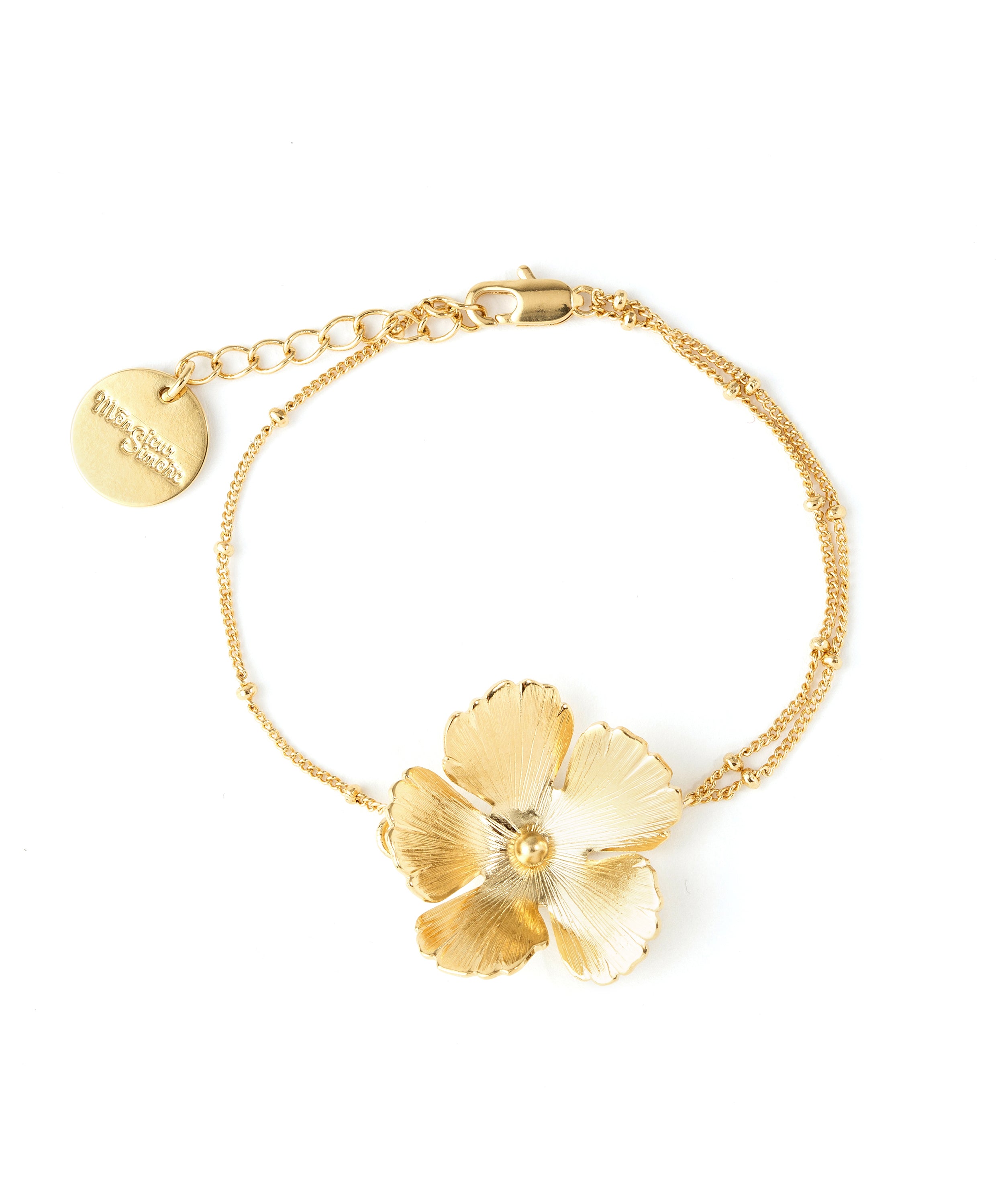 Bracelet Orphée Or Fleur Bracelets Monsieur Simone