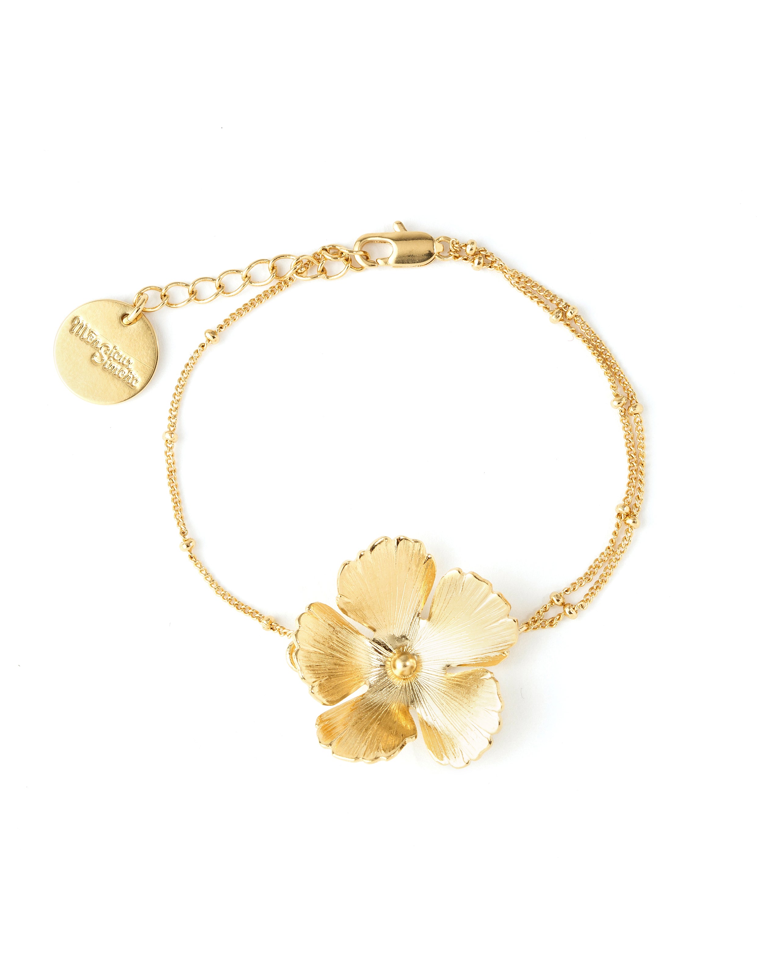 Bracelet Orphée Or Fleur Bracelets Monsieur Simone