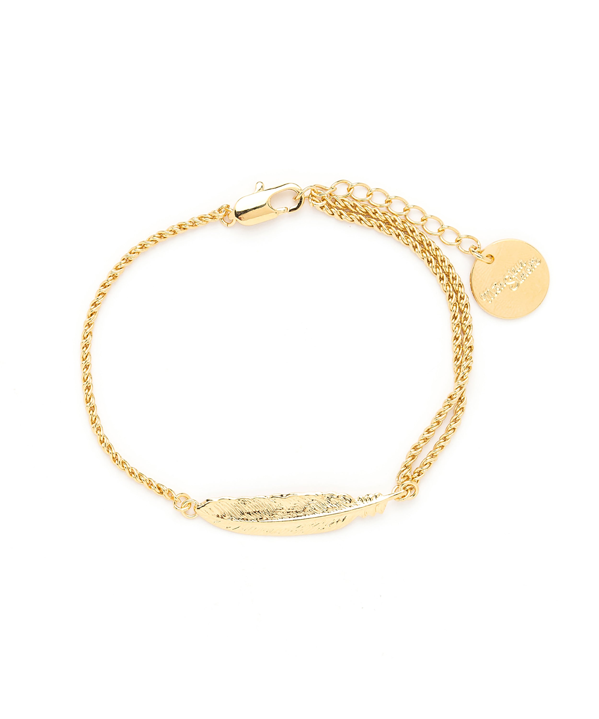 Bracelet Phébé Or Plume Bracelets Monsieur Simone