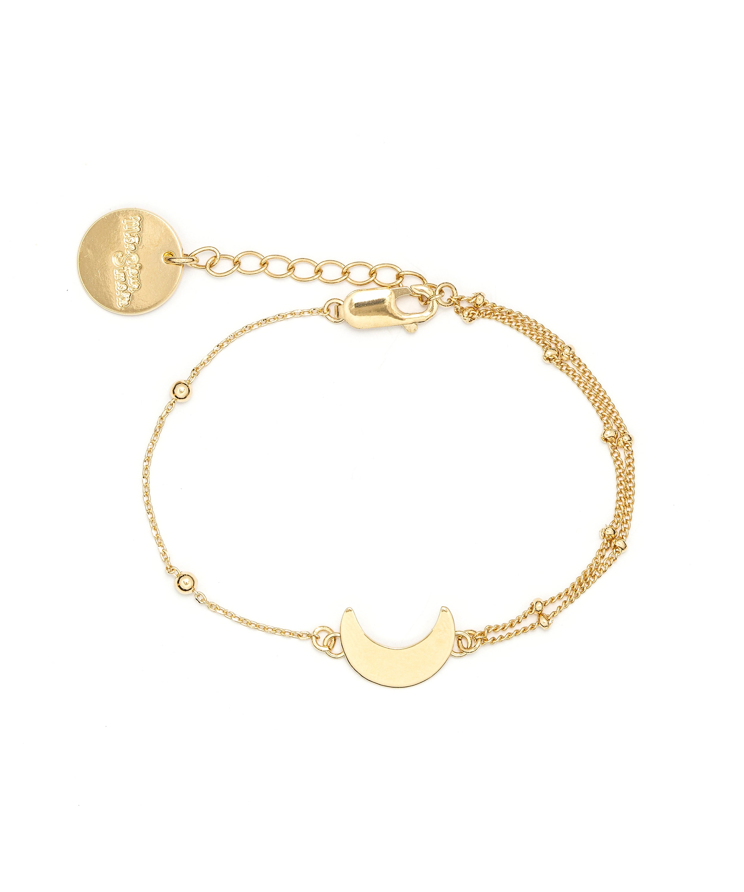 Bracelet Séléné Or Lune Bracelets Monsieur Simone