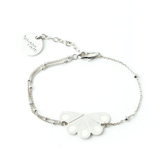 Bracelet Tao Argent Ivoire Paon Ronds Bracelets Monsieur Simone