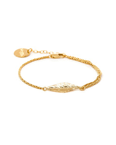 Bracelet Thalie Or Feuille Bracelets Monsieur Simone