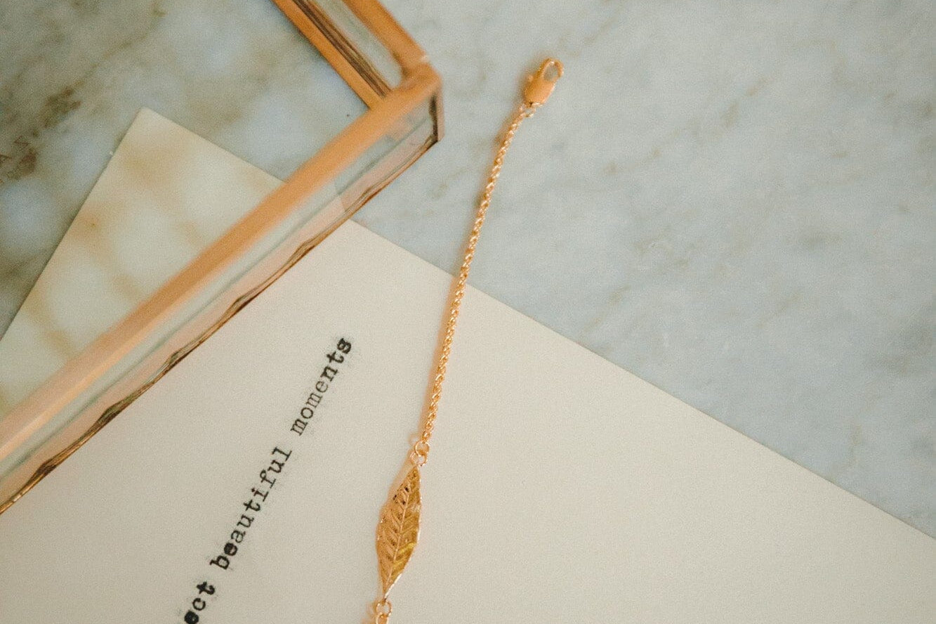 Bracelet Thalie Or Feuille Bracelets Monsieur Simone