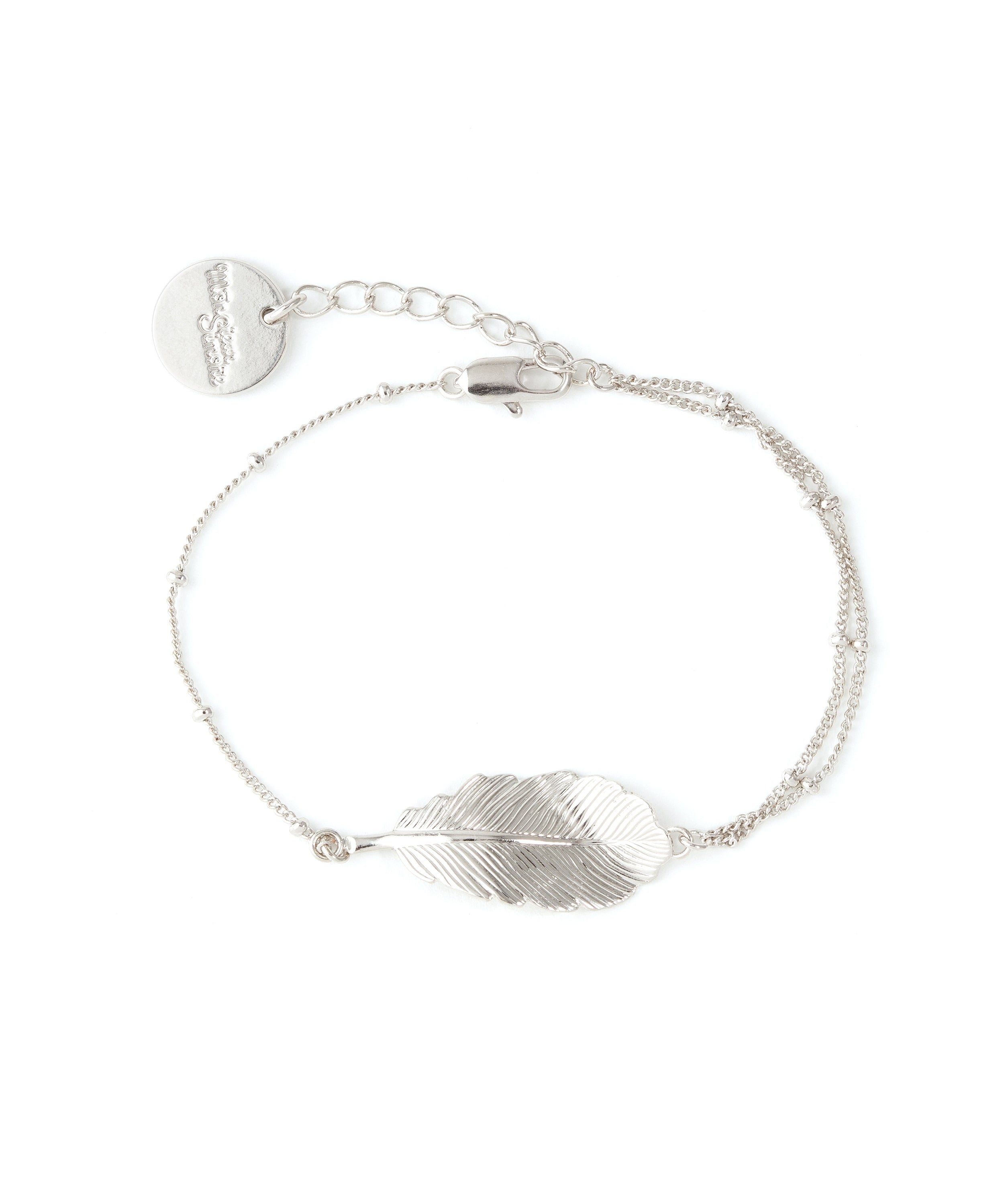 Bracelet Zéphyr Argent Feuille Bracelets Monsieur Simone