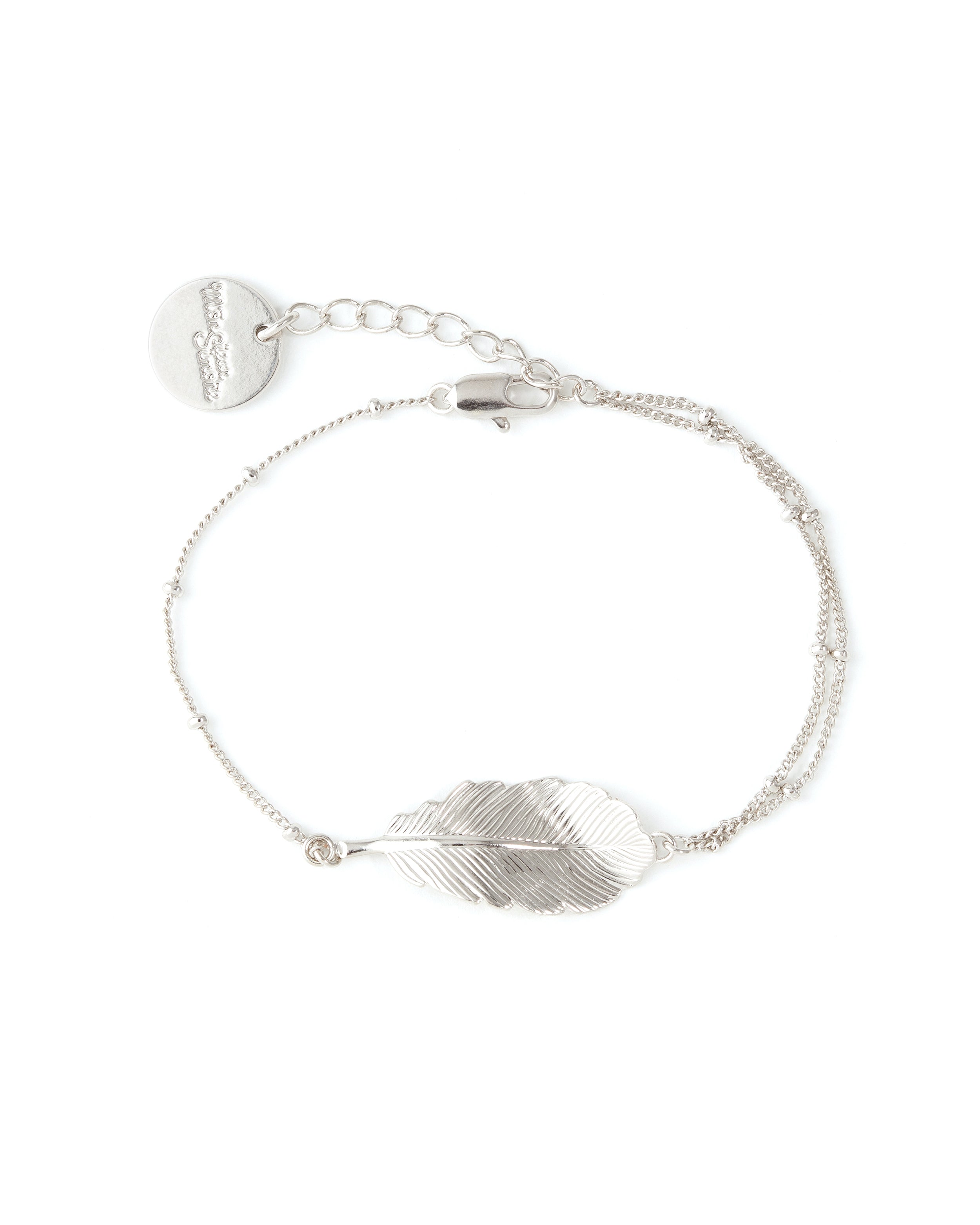 Bracelet Zéphyr Argent Feuille Bracelets Monsieur Simone