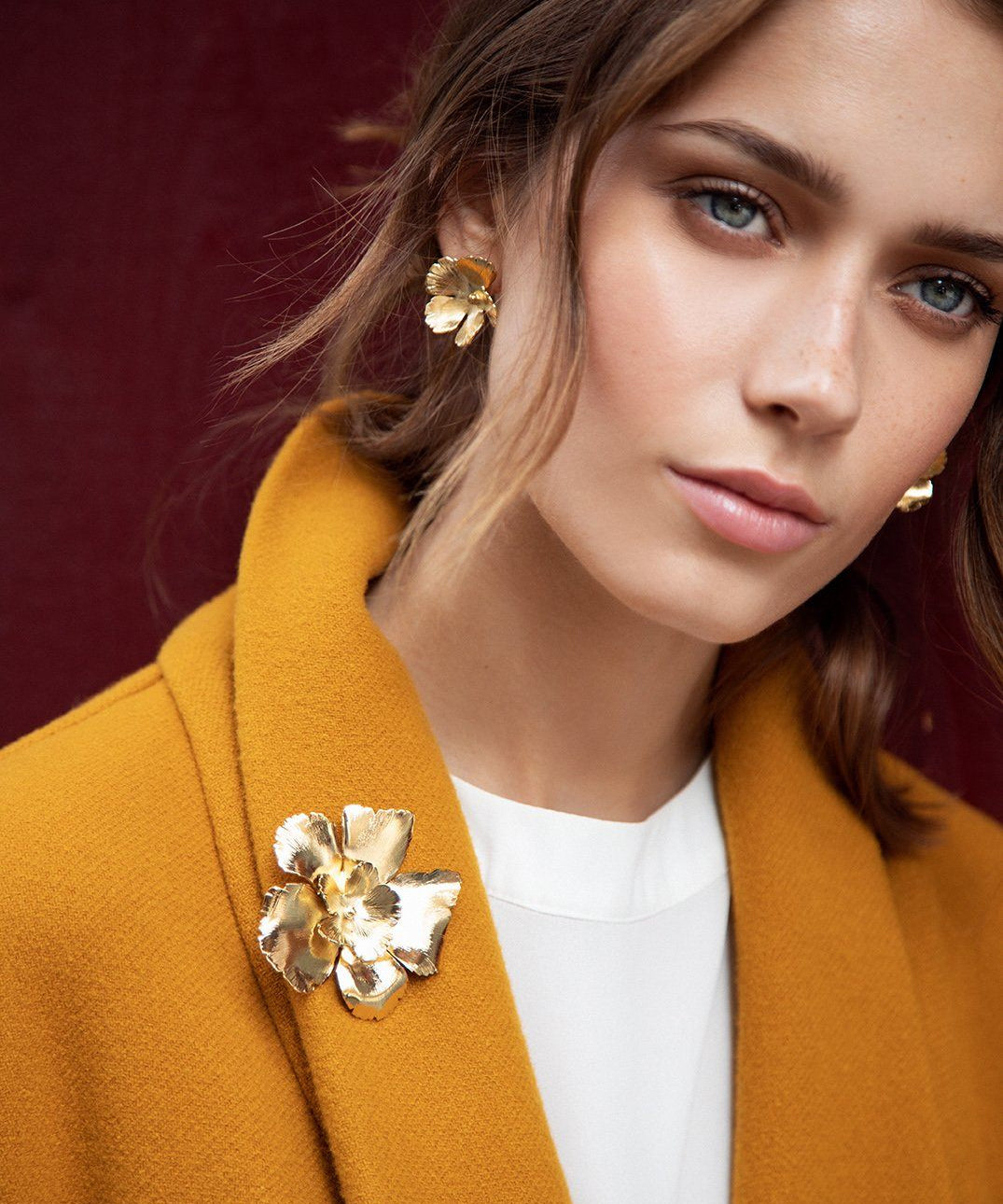 Broche Orphée Argent Fleurs Accessoires Monsieur Simone
