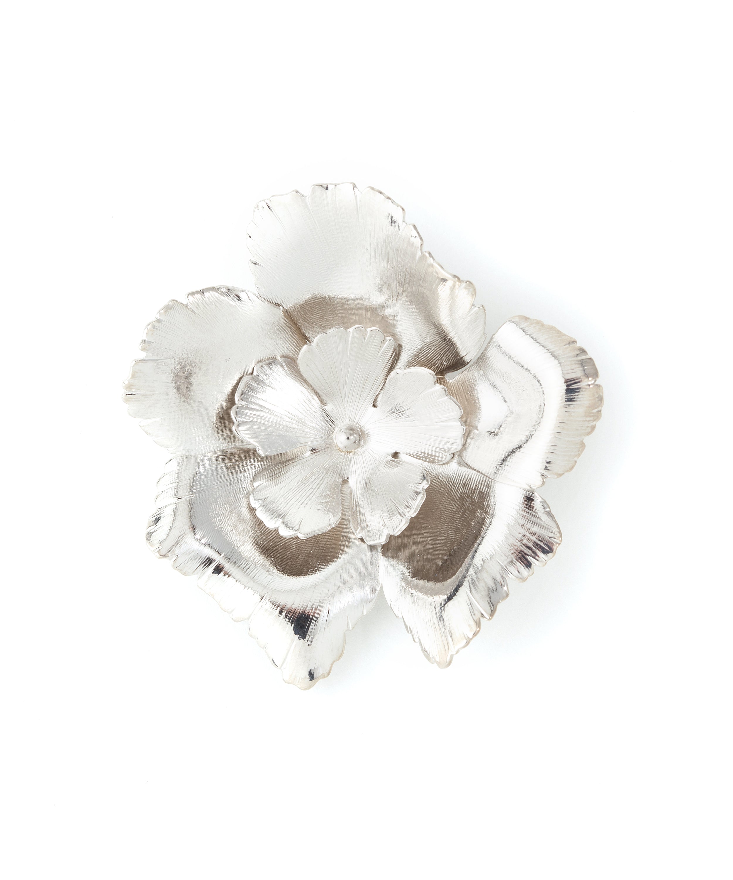 Broche Orphée Argent Fleurs Accessoires Monsieur Simone