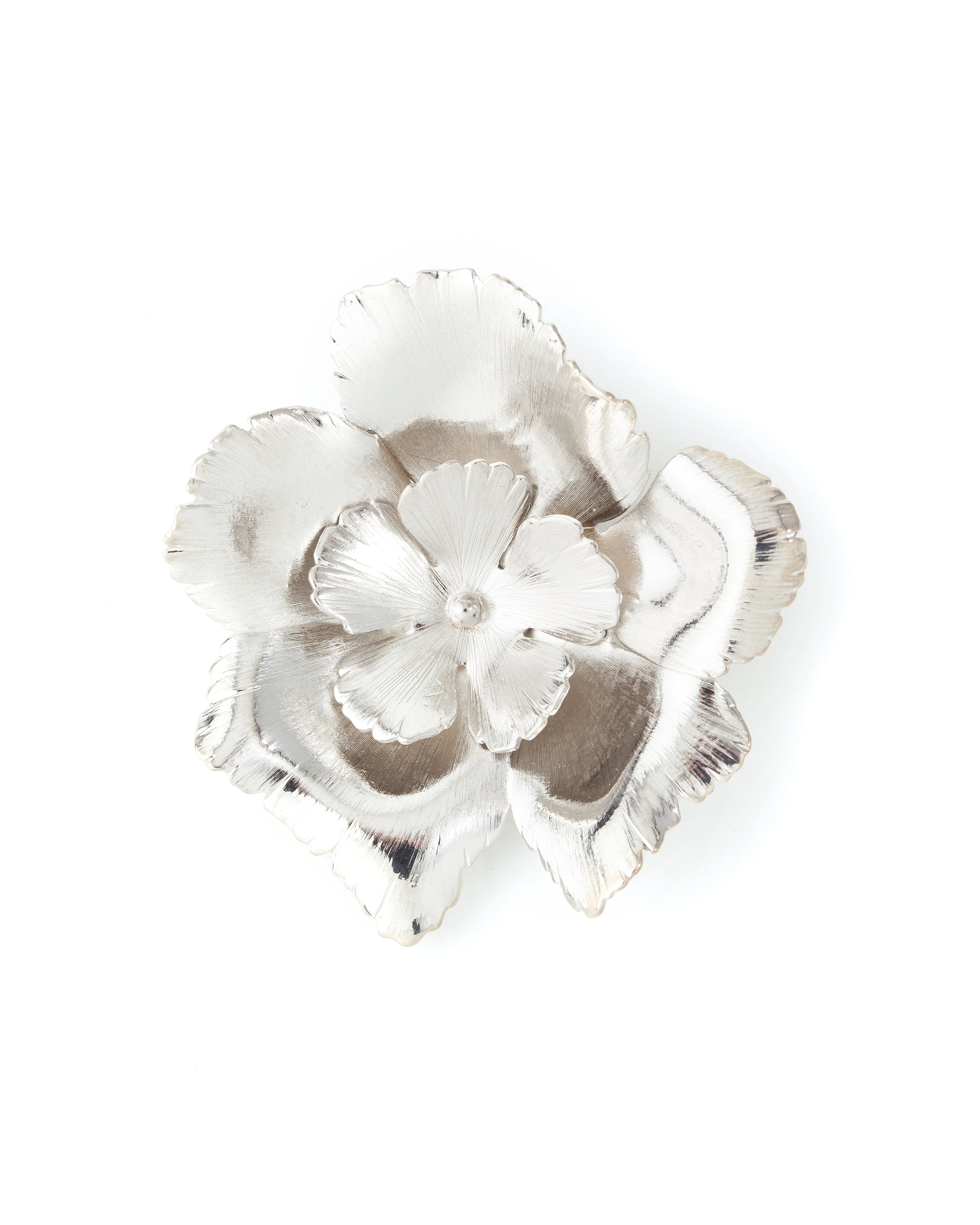 Broche Orphée Argent Fleurs Accessoires Monsieur Simone