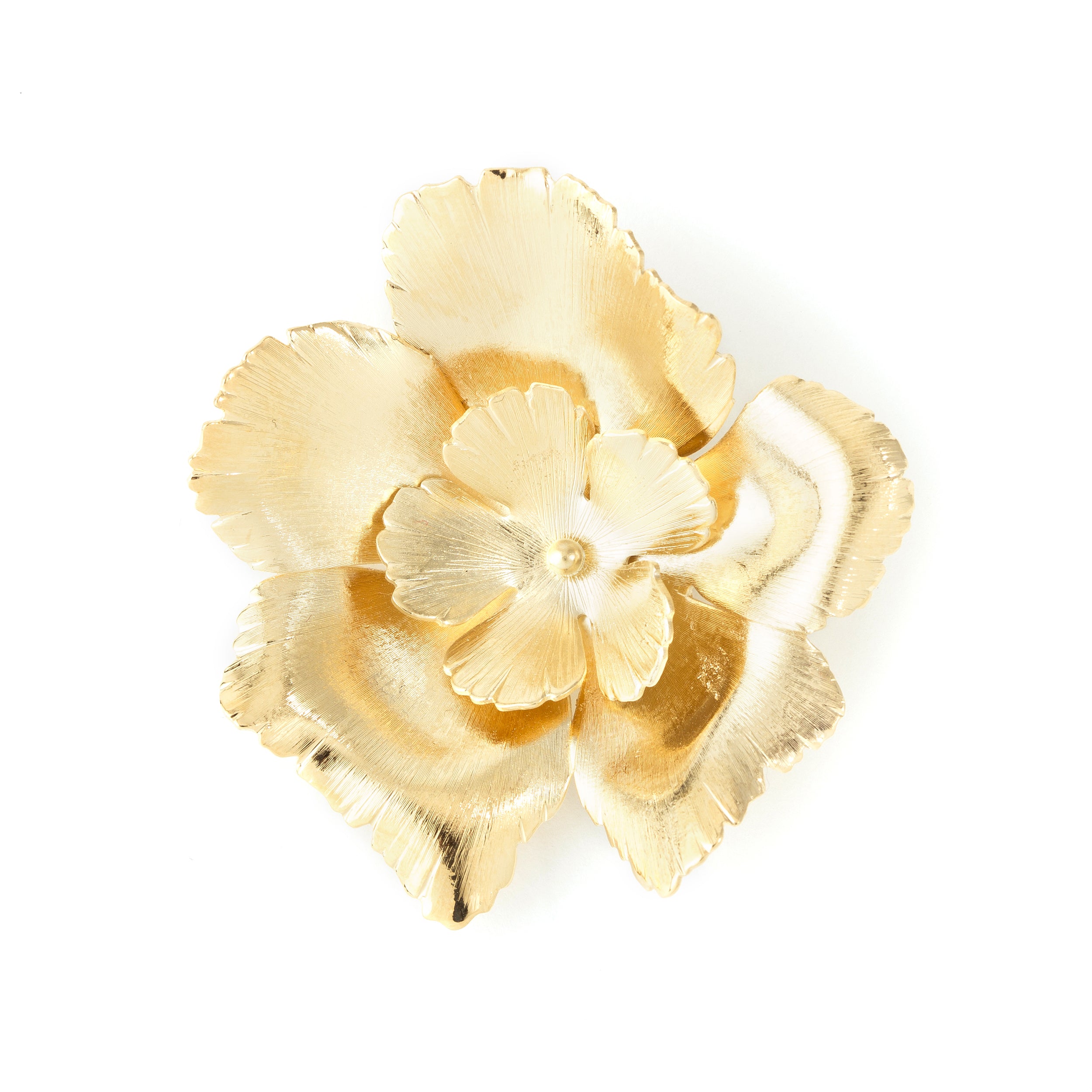Broche Orphée Or Fleurs Accessoires Monsieur Simone